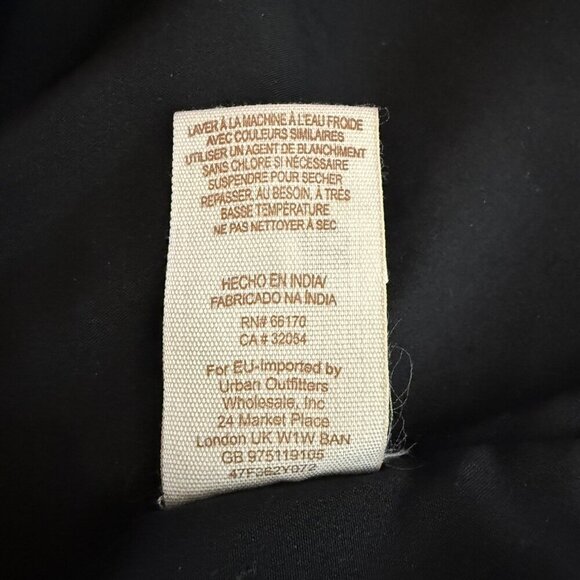 Free People Love Your Chaos Mini Dress Womens Medium Black Gold Drop Waist Tunic - Picture 15 of 15